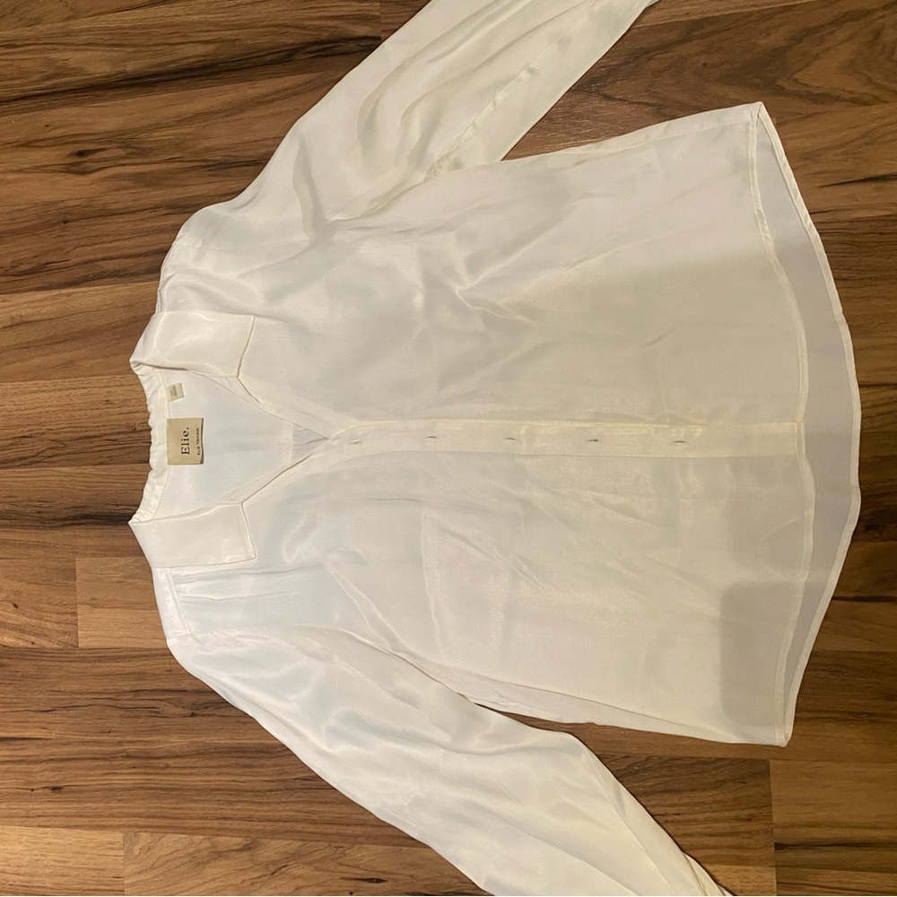 Elie Tahari Cream Blouse